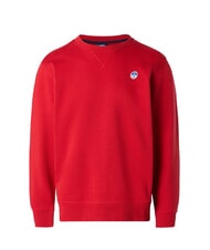 NORTH SAILS ROUND LOGO Felpa girocollo in cotone red lava - Felpe Uomo - 4