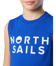 NORTH SAILS PRINTED KIDS Maglia giromanica in cotone surf blue - T-shirt Bambino - 3