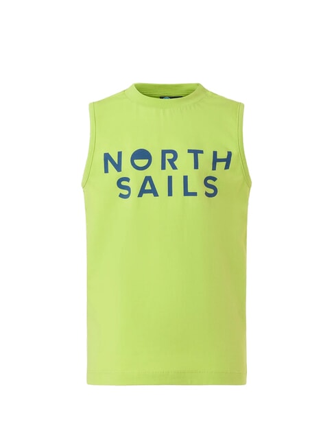 PRINTED KIDS Maglia giromanica in cotone acid lime - T-shirt Bambino