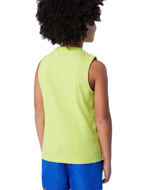 PRINTED KIDS Maglia giromanica in cotone acid lime - T-shirt Bambino
