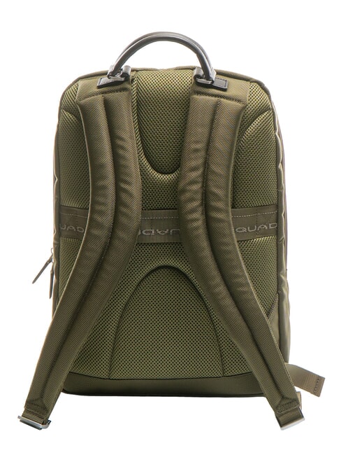 LINK Zaino in pelle e tessuto, porta pc 15.6" VERDE - Zaini da lavoro porta PC