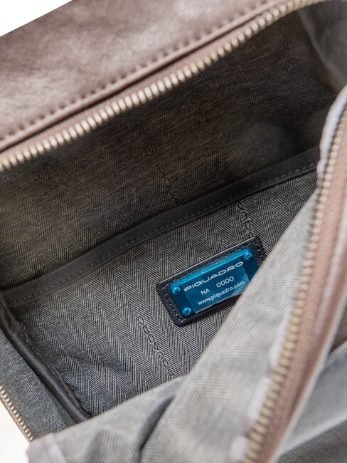 BLACK SQUARE Borsello zaino monospalla pelle blu/testa di moro - Zaini da lavoro porta PC