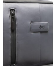 PIQUADRO URBAN  Zaino porta PC 15,6", in pelle GRIGIO - Zaini da lavoro porta PC - 3