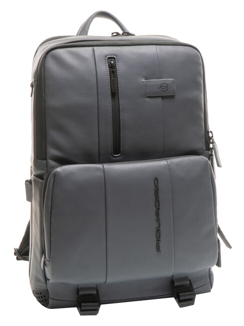 URBAN  Zaino porta PC 15,6", in pelle GRIGIO - Zaini da lavoro porta PC