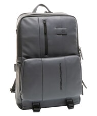 PIQUADRO URBAN  Zaino porta PC 15,6", in pelle GRIGIO - Zaini da lavoro porta PC - 5
