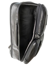 PIQUADRO P15 PLUS Zaino in pelle porta pc 17" Nero - Zaini da lavoro porta PC - 4