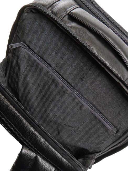P15 PLUS Zaino in pelle porta pc 17" Nero - Zaini da lavoro porta PC