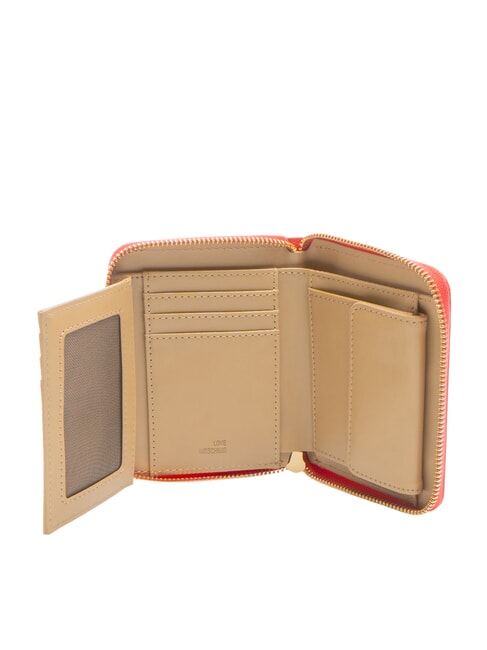 LOGO ITALICS Portafoglio zip around ROSSO - Portafogli Donna