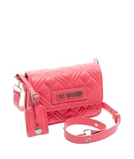LOVE MOSCHINO QUILTED S Mini Bag a tracolla fuxia - Borse Donna - 2