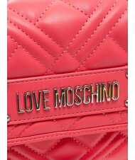 LOVE MOSCHINO QUILTED S Mini Bag a tracolla fuxia - Borse Donna - 3