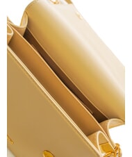 LOVE MOSCHINO CURSIVE LOGO Borsa a spalla con tracolla beige - Borse Donna - 5