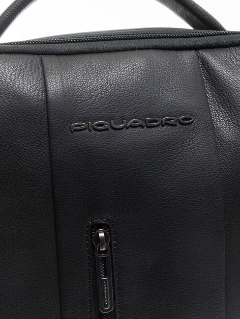 URBAN BTOB Zaino in pelle porta pc 15.6" Nero - Zaini da lavoro porta PC