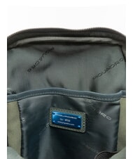 PIQUADRO RHINO Zaino monospalla in pelle VERDE - Zaini da lavoro porta PC - 5