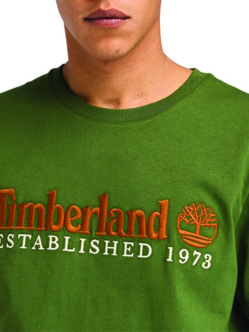 ESTABILISHED 1973 T-shirt in cotone black/forestgreen - T-shirt Uomo