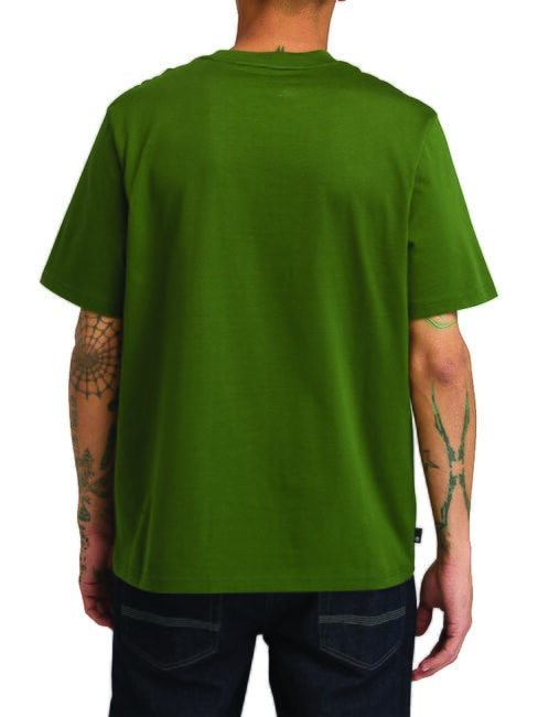 EMBROIDERY TONAL T-shirt in cotone black/forestgreen - T-shirt Uomo