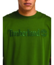TIMBERLAND EMBROIDERY TONAL T-shirt in cotone black/forestgreen - T-shirt Uomo - 3