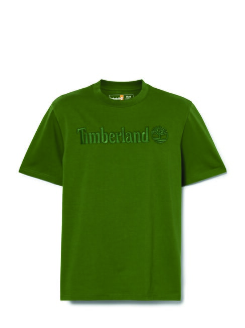 EMBROIDERY TONAL T-shirt in cotone black/forestgreen - T-shirt Uomo