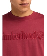 TIMBERLAND EMBROIDERY TONAL T-shirt in cotone cordovan - T-shirt Uomo - 3