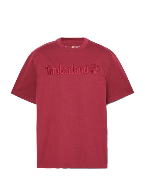 EMBROIDERY TONAL T-shirt in cotone cordovan - T-shirt Uomo