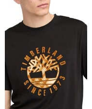 TIMBERLAND HOLIDAY FRONT GRAPHIC T-Shirt in cotone NERO - T-shirt Uomo - 3