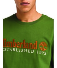 TIMBERLAND ESTABILISHED 1973 T-shirt in cotone black/forestgreen - T-shirt Uomo - 3
