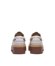 TIMBERLAND STONE STREET  Scarpe da barca a suola alta white full grain - Scarpe Donna - 3