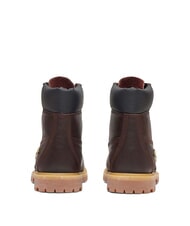 TIMBERLAND PREMIUM 6 INCH  Stivaletti imbottiti in pelle dk brown full grain w blk - Scarpe Donna - 4
