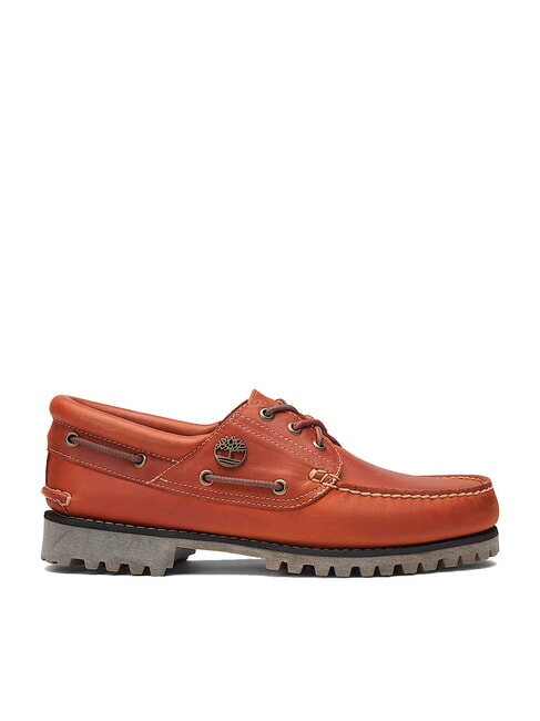 AUTHENTIC  Boat shoes in pelle medium orange full grain - Scarpe Uomo