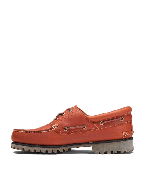 AUTHENTIC  Boat shoes in pelle medium orange full grain - Scarpe Uomo
