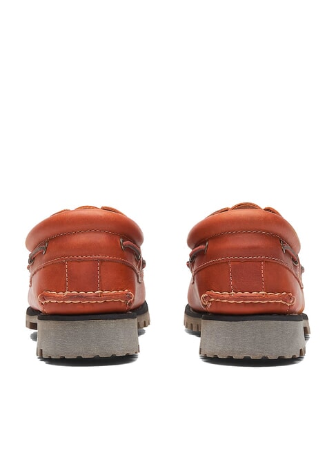 AUTHENTIC  Boat shoes in pelle medium orange full grain - Scarpe Uomo