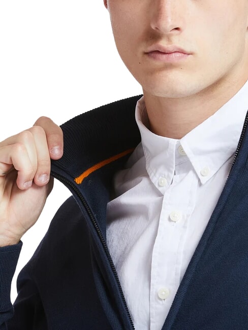 WILLIAMS RIVER Maglione con zip dark sapphire - Maglie Uomo