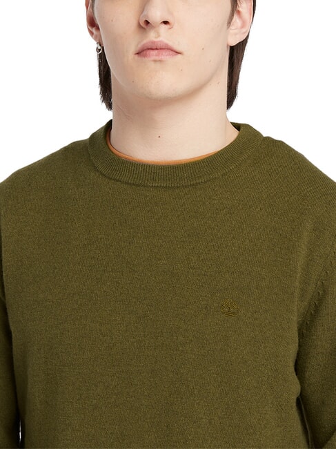 MERINO Maglione girocollo in misto lana darkoliv - Maglie Uomo