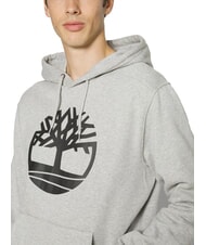 TIMBERLAND TREE LOGO Felpa con cappuccio medium grey heather - Felpe Uomo - 3