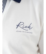 JOHN RICHMOND DABAK Polo mezza manica a V off-white - Polo Uomo - 3