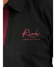 JOHN RICHMOND DABAK Polo mezza manica a V black - Polo Uomo - 3