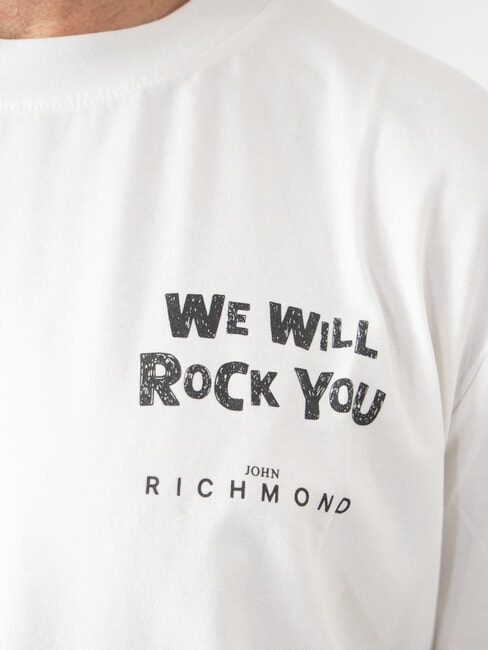 RENENS T-shirt in cotone con stampa off-white - T-shirt Uomo