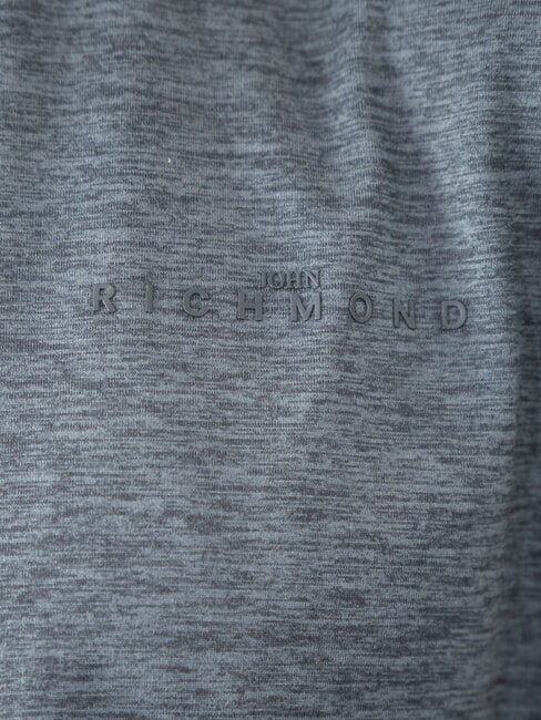 KUDRO Felpa girocollo logo rilievo charcoal - Felpe Uomo