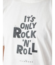 JOHN RICHMOND SPARTACO T-shirt in cotone con stampa off-white - T-shirt Uomo - 3