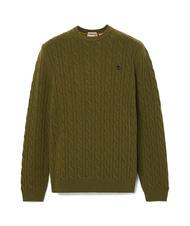 TIMBERLAND P-B LAMBWOOL Maglione girocollo in misto lana darkoliv - Maglie Uomo - 4