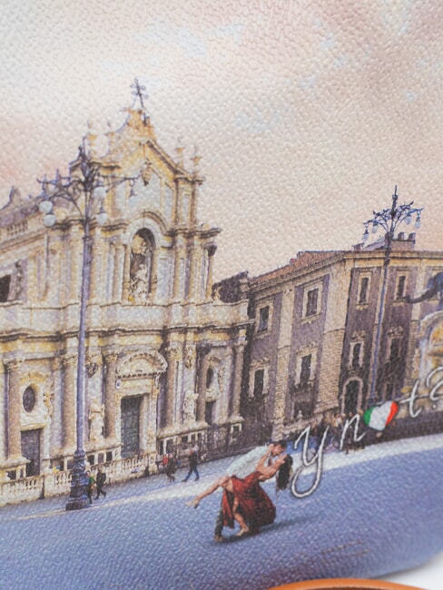 YESBAG Borsa a tracolla con stampa catania duomo - Borse Donna