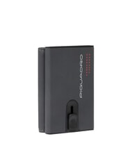 PIQUADRO URBAN Portafoglio in pelle compatto con slider grigio - Portafogli Uomo - 3