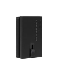 PIQUADRO URBAN Portafoglio in pelle compatto con slider Nero - Portafogli Uomo - 3