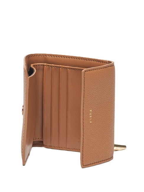 GOCCIA Portafoglio bifold medio in pelle brandy - Portafogli Donna