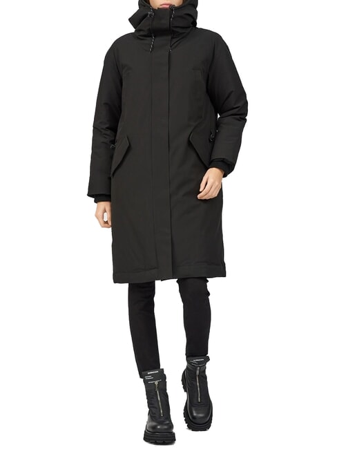 ATHABASCA Parka lungo con cappuccio black - Giacche Donna