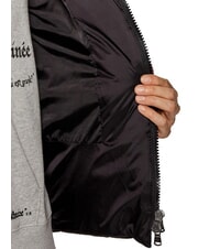 CANADIAN EUGENIE Piumino satin corto con cappuccio black - Piumini Donna - 5