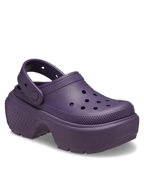 STOMP CLOG W Ciabatta sabot platform dark iris - Scarpe Unisex