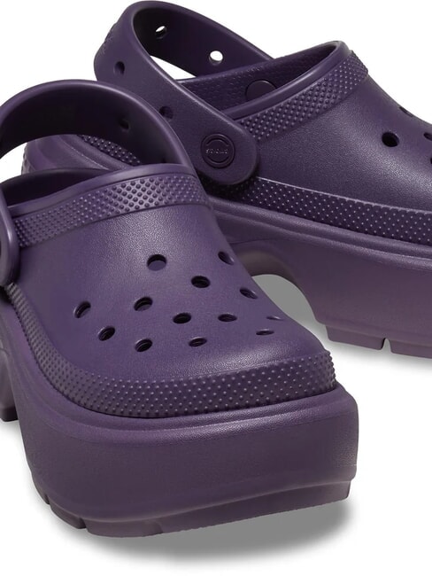 STOMP CLOG W Ciabatta sabot platform dark iris - Scarpe Unisex