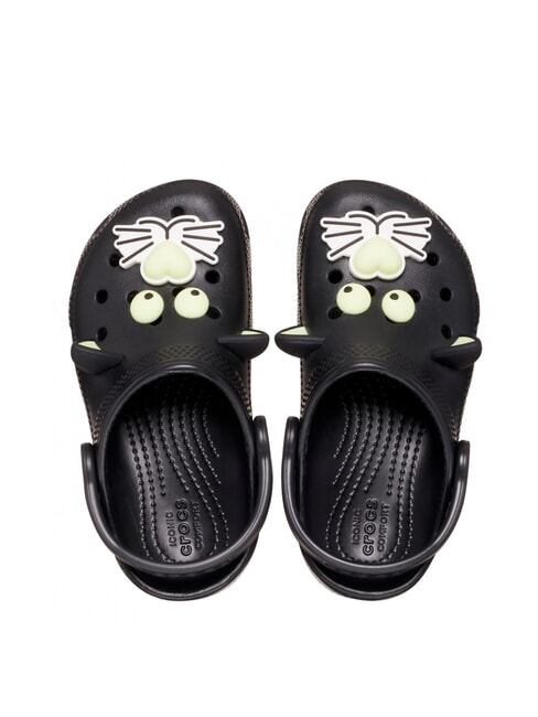 CLASSIC GLOW BLACK CAT CLOG T Ciabatta sabot nero - Scarpe Bambino