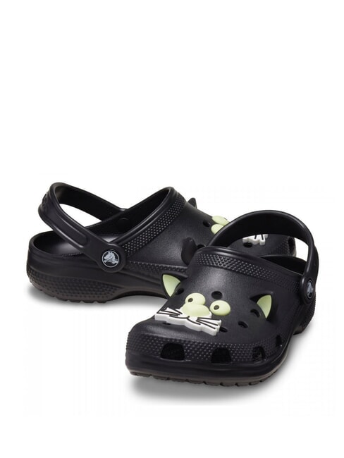 CLASSIC GLOW BLACK CAT CLOG T Ciabatta sabot nero - Scarpe Bambino