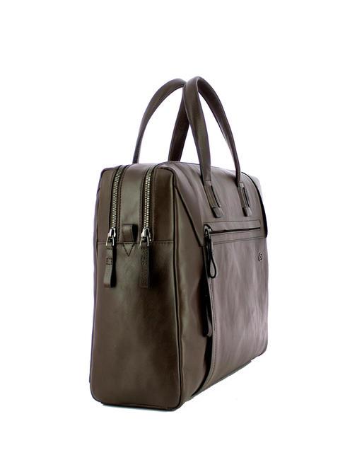 CAMPIONARIO - PAN  Cartella porta PC 15,6" in pelle moro - Cartelle Lavoro